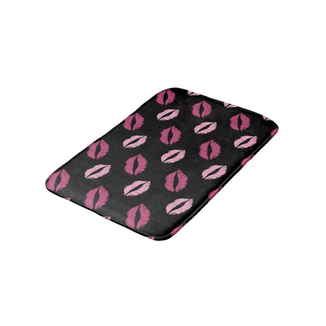 Tapis De Bain Baisers Roses (Angle)