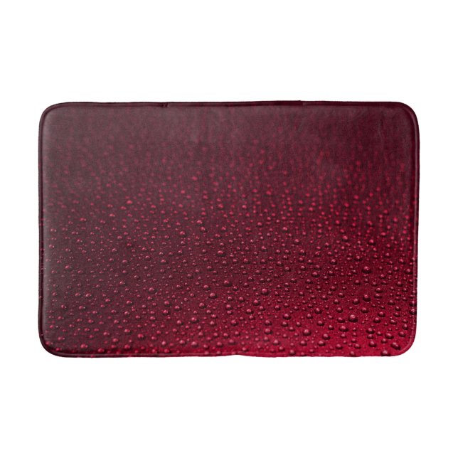 Tapis De Bain Baisses d'eau sur le chaume de surface rouge (Devant)