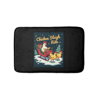 Tapis De Bain Balade en traîneau de poulet