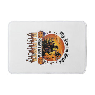Tapis De Bain Balai Brisé Barista Halloween Sorcière Café Citrou