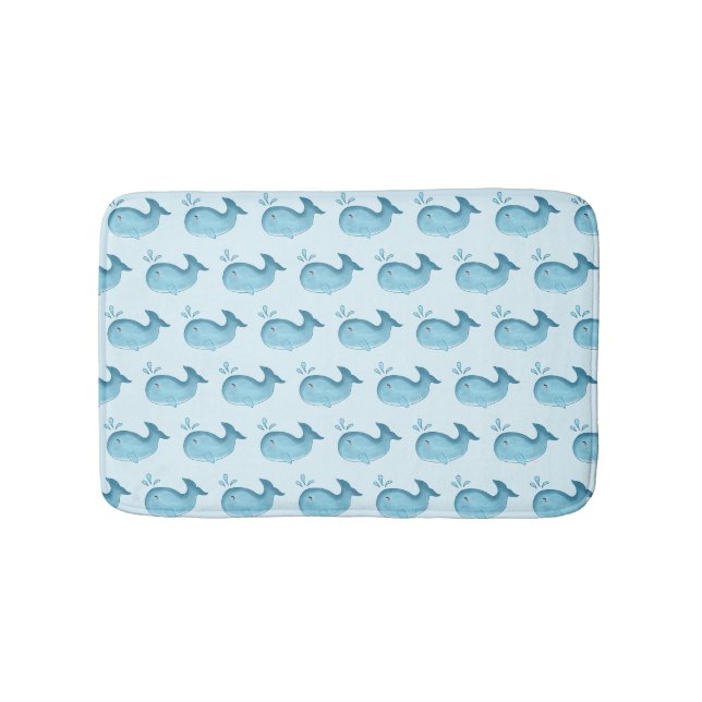 Tapis de bain baleine bébé mignon (Devant)
