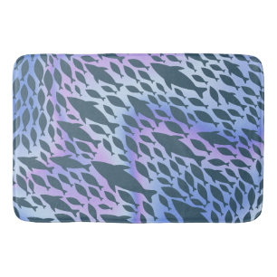 Tapis De Bain Baleine de requin-requin ombragé sur galaxie en pe