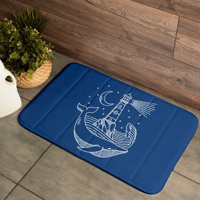 Tapis De Bain Baleine phare (Créateur téléchargé)