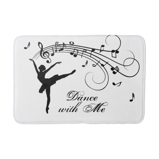Tapis De Bain Ballerina Dance with Me Music Note (Devant)
