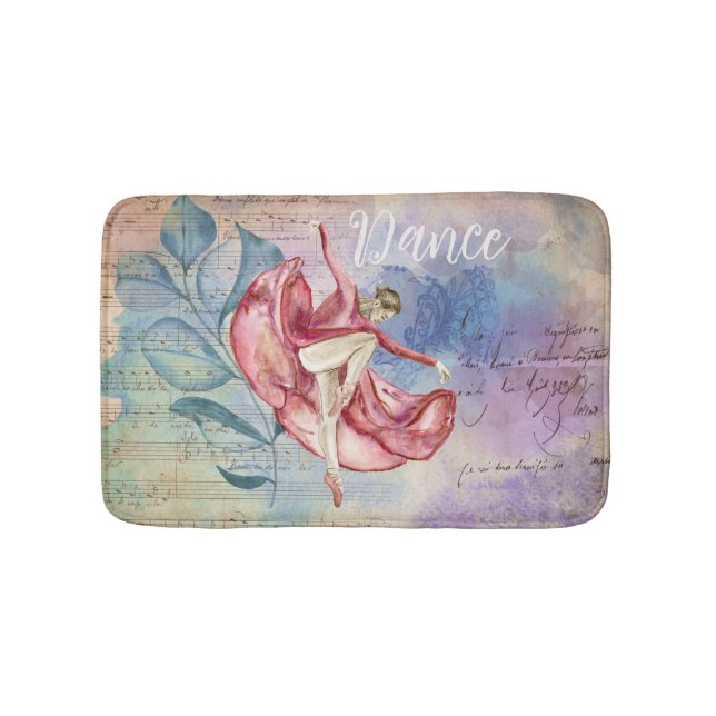 Tapis De Bain Ballerina et Partition Musique Nature Imaginaire D (Devant)