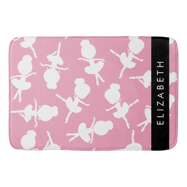 Tapis De Bain Ballerina Motif, Filles de ballet, Danse, Votre No (Devant)