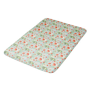 Tapis De Bain Ballons rouges de grenouilles vertes