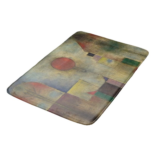 Tapis De Bain Balloon rouge par Paul Klee (Angle)
