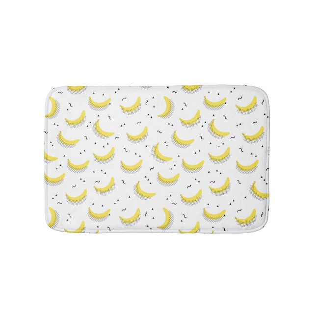 Tapis De Bain Bananes géométriques (Devant)