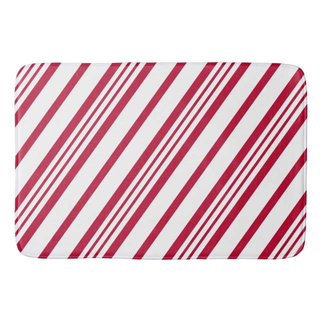 Tapis De Bain Bande de Sucre de canne de Noël (Devant)