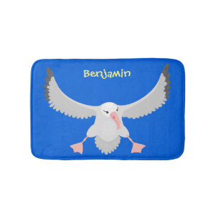 Tapis De Bain Bande dessinée de l'oiseau mûre albatros