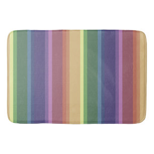 Tapis De Bain Bandes arc-en-ciel coupées