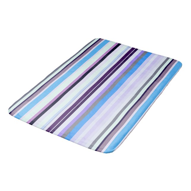 Tapis De Bain Bandes colorées (Angle)