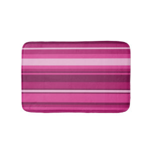 Tapis De Bain Bandes de Fuschia