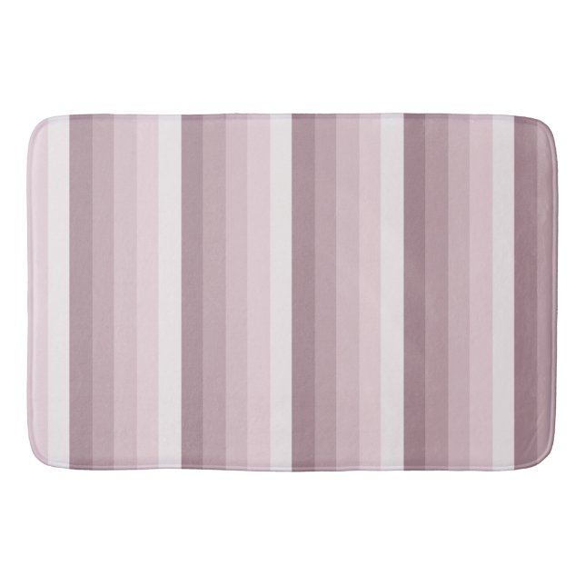 Tapis De Bain Bandes d'ombre à quartz rose (Devant)
