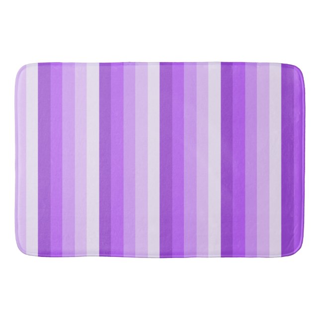 Tapis De Bain Bandes d'ombre pourpres (Devant)
