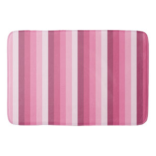 Tapis De Bain Bandes d'ombre rose