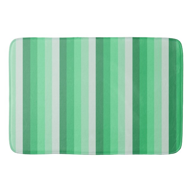 Tapis De Bain Bandes d'ombre vertes (Devant)