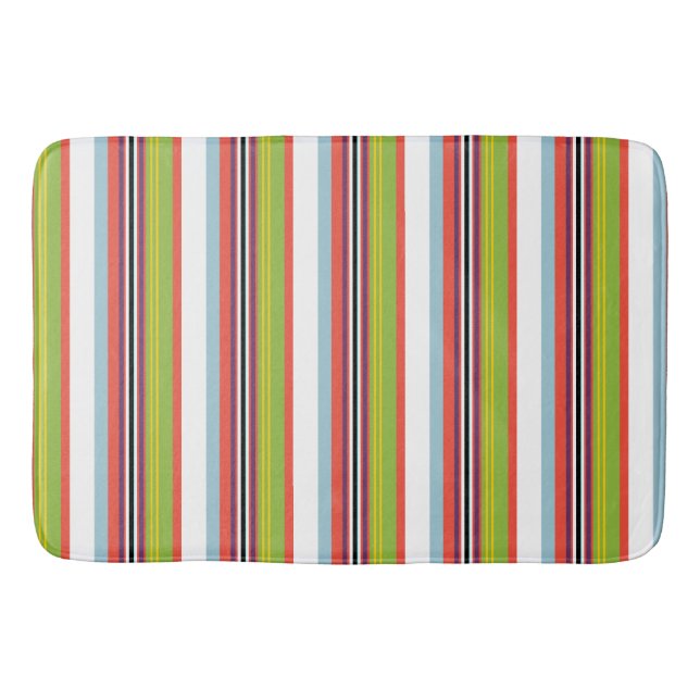 Tapis De Bain Bandes magiques colorées (Devant)