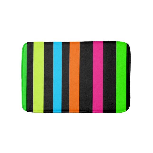 Tapis De Bain Bandes néon (Devant)