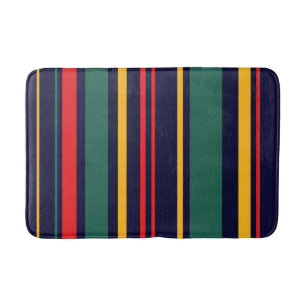 Tapis De Bain Bandes rétro multicolores inspirées des années