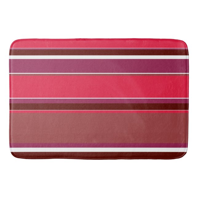 Tapis De Bain Bandes rouges (Devant)