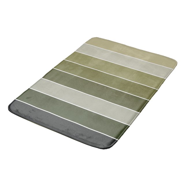 Tapis De Bain Bandes vertes (Angle)