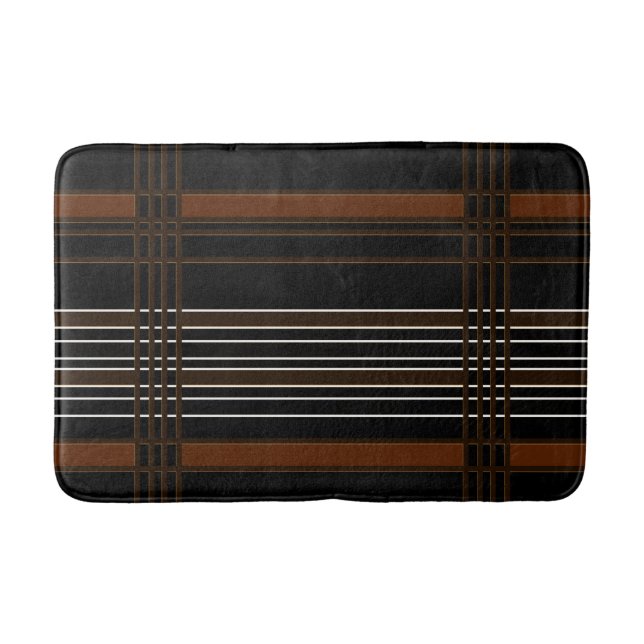 Tapis De Bain Bandes verticales Brown (Devant)