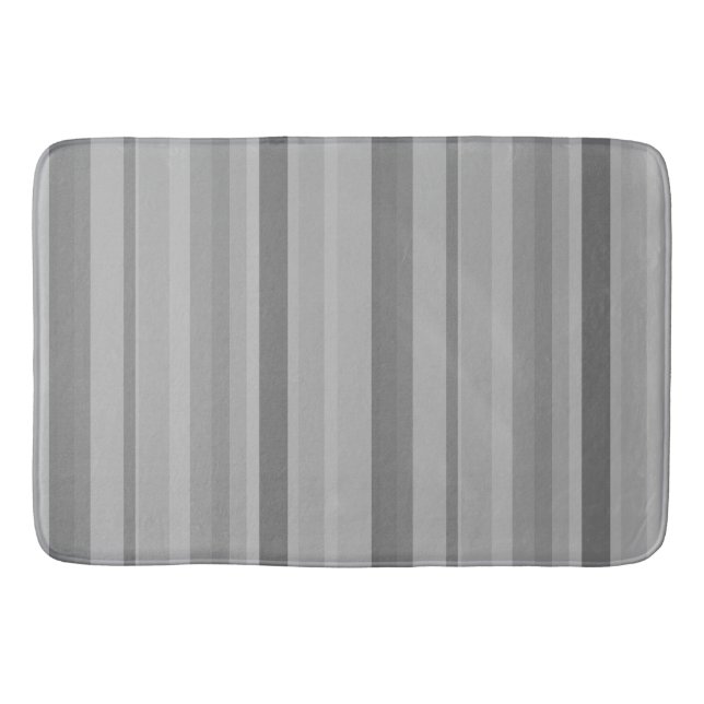 Tapis De Bain Bandes verticales grises (Devant)