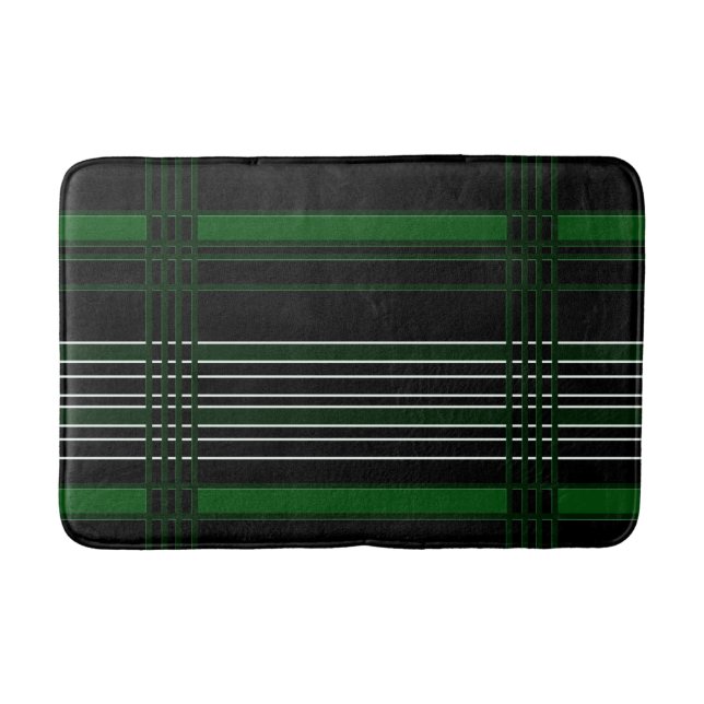 Tapis De Bain Bandes verticales vertes (Devant)