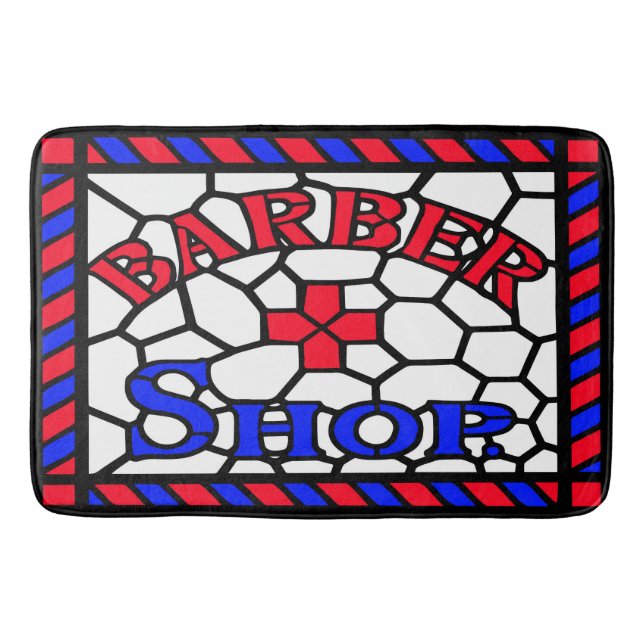 Tapis De Bain Barbershop Vitrail (Devant)