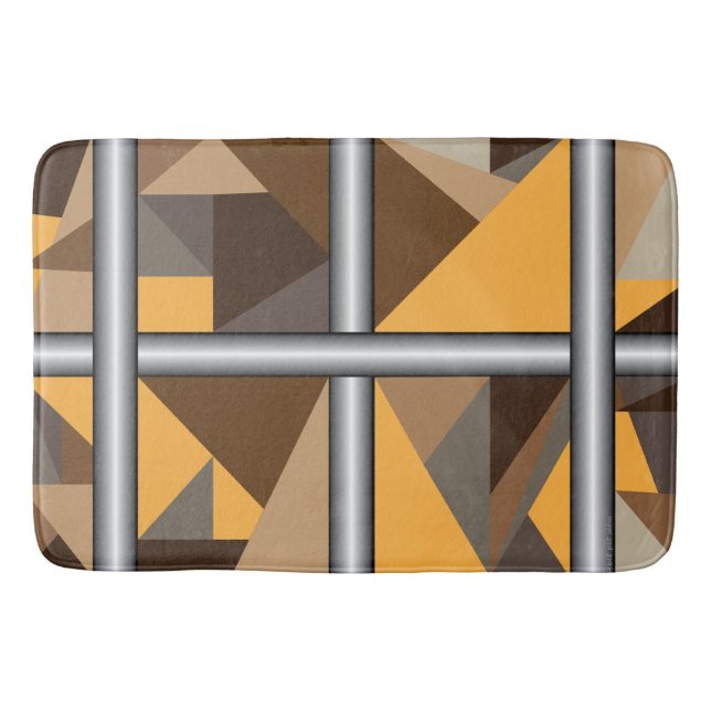 Tapis de bain barrés (Devant)