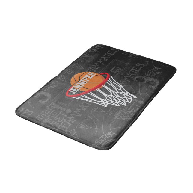 Tapis De Bain Basket-ball et cerceau de tableau de bord personna (Angle)