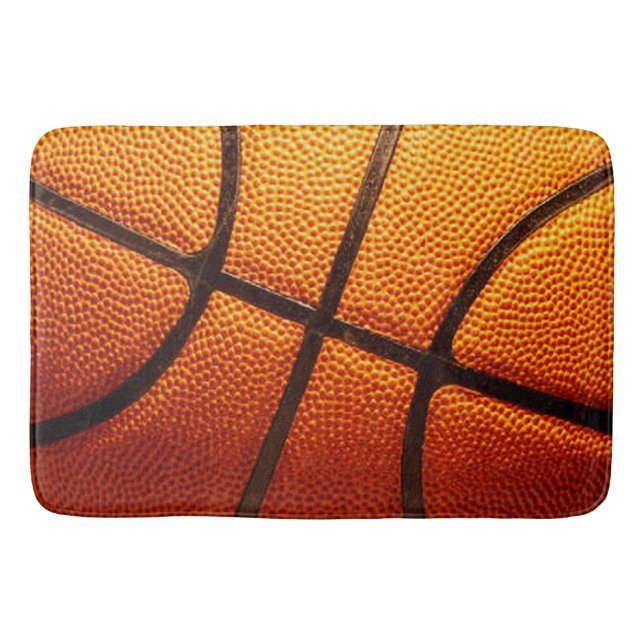 Tapis De Bain Basket-ball Pimply Orange, Mat-Bain En Mousse De M (Devant)