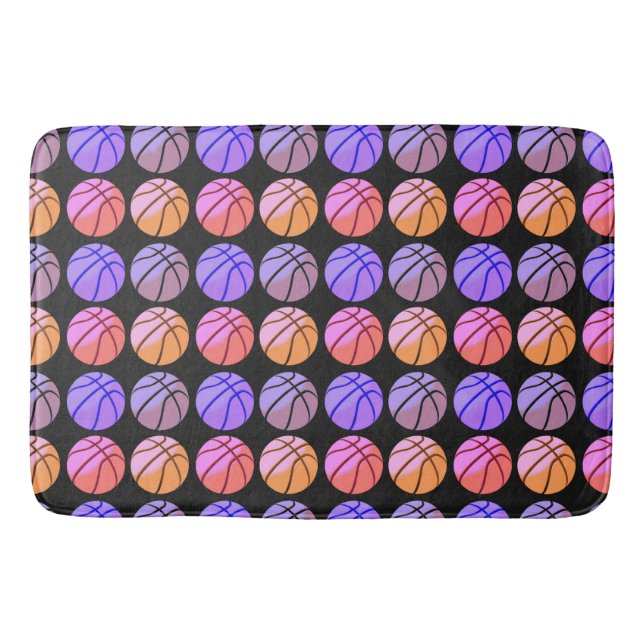 Tapis De Bain Basket-ball Pop Art (Devant)