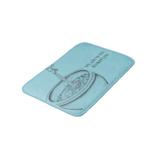 Tapis De Bain Bassin d'eau traditionnel avec robinet ouvert