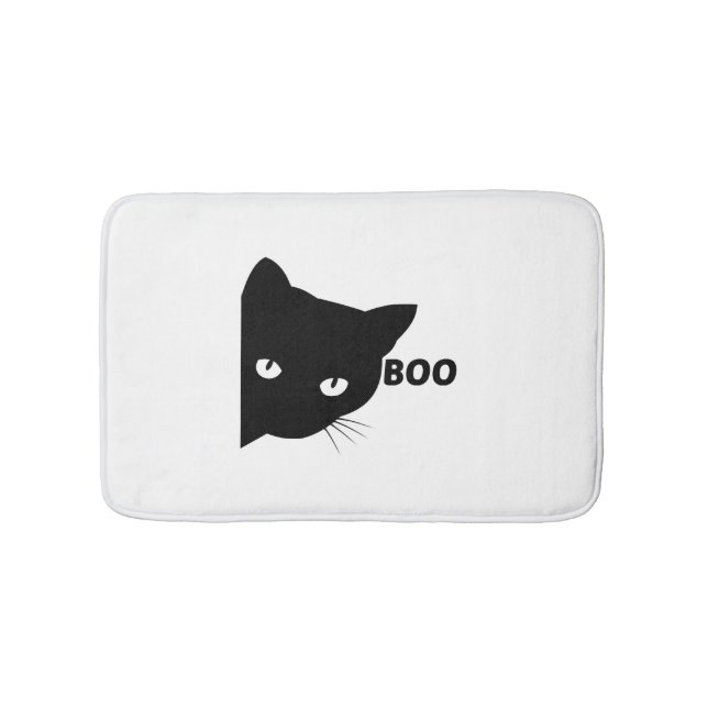 Tapis De Bain Bateau à chat noir Chats cadeaux Halloween (Devant)