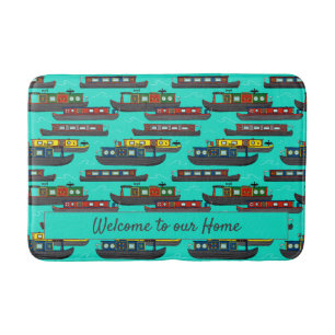 Tapis De Bain Bateau domestique Négociations colorées avec motif