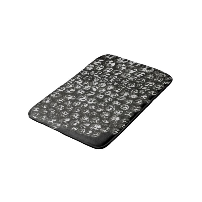 Tapis De Bain Bath gribouillé Matt de visages (Angle)