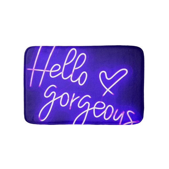 Tapis De Bain Bath Mat, Hello Gorgeous  (Devant)