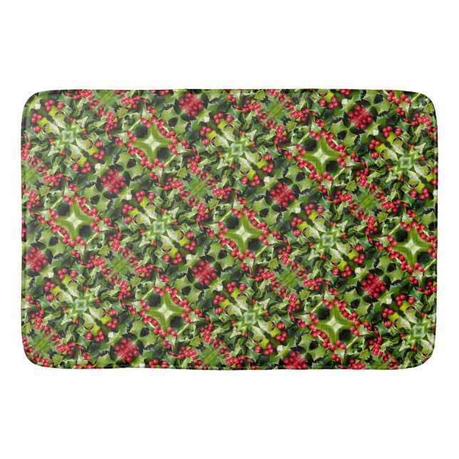 Tapis De Bain Bath Mat Holly Berries (Devant)