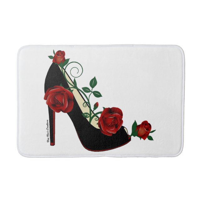 Tapis De Bain Bath Mat - Rose de Stiletto (Devant)