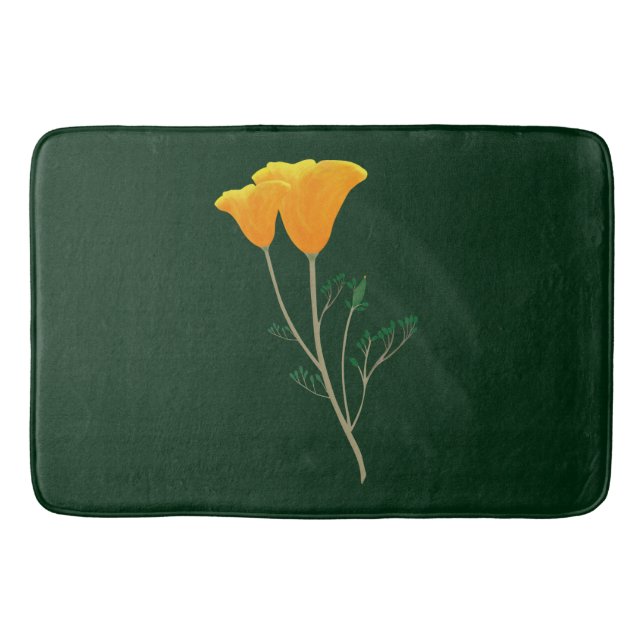 Tapis De Bain Bathmat à coquelicot de Californie (Devant)