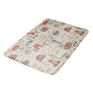 Tapis De Bain Bathmat vintage Londres