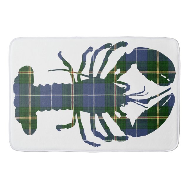 Tapis De Bain    Bathmatblue Nova Scotia Tartan homard (Devant)