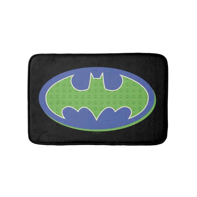 Tapis De Bain Batman | Symbole pourpre et vert (Devant)