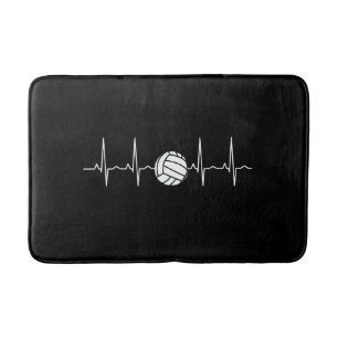 Tapis De Bain Battement de coeur de balle de volley-ball