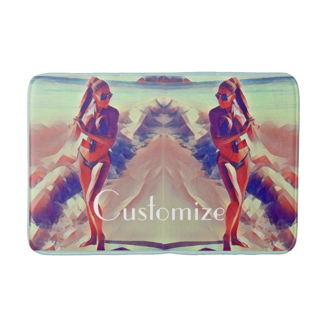 Tapis De Bain Beach Girl Thunder_Cove (Devant)
