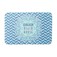Beach House Art Déco Shell et Herringbone Custom