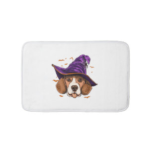 Tapis De Bain Beagle Chien sorcier Funny Halloween Amoureux des